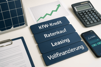 Solaranlage Finanzierung 2025 – Alle Optionen im Vergleich