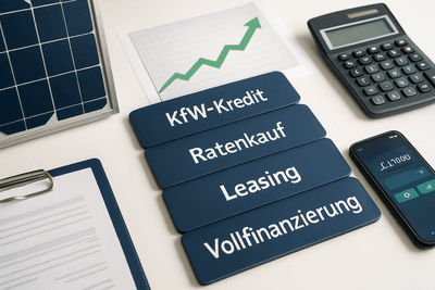 Solaranlage Finanzierung 2025 – Alle Optionen im Vergleich